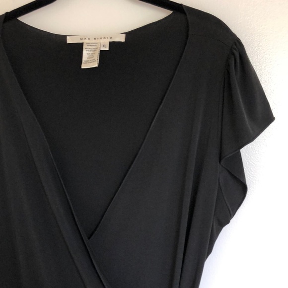 MAX STUDIO•Slinky Wrap Dress - Picture 3 of 8